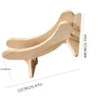 Natural Wooden Bicycle Floor Stand - Image 2
