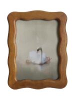 Wavy Edge Wood Photo Frame 5x7 – Rustic Brown Tabletop & Wall Frame - Image 10