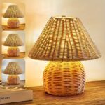 Natural Rattan Woven Table Lamp - Image 3