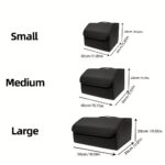 Matte Black Foldable Car Boot Organiser with Covered Storage - Image 2