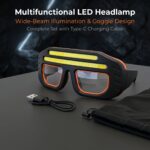 Head-mounted Multi-functional Headlamp, Featuring a New Type of Polymer Lithium Battery and a Protective Eyewear Design, with 3 Lighting Modes. It Is Portable and Convenient, Does Not Interfere with Work. Head-mounted Cycling Headlamp - Image 6