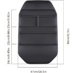 Premium Full-Back Car Seat Protector with Storage Pockets - Image 2