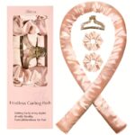 Ellitina Luxury Satin Heatless Curling Set – Blush Pink - Image 6