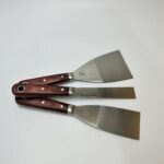 Japanese-Style 3-Piece Stainless Steel Putty Knife & Scraper Set