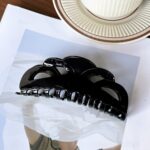 Large Hollow Tortoiseshell Hair Claw Clip - Image 5