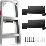 Heavy-Duty Wall-Mounted Ladder Storage Hooks