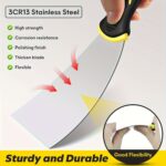 4-Piece Stainless Steel Putty Knife & Wall Scraper Set - Image 4