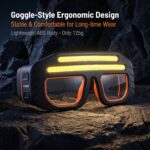Head-mounted Multi-functional Headlamp, Featuring a New Type of Polymer Lithium Battery and a Protective Eyewear Design, with 3 Lighting Modes. It Is Portable and Convenient, Does Not Interfere with Work. Head-mounted Cycling Headlamp