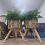 Nordic Rattan-Style Raised Planter