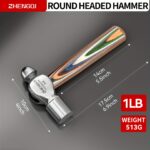 Premium 300 g Laminated Wood Handle Fitter’s Hammer - Image 4