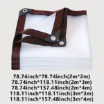Reinforced Transparent Weatherproof Tarpaulin with Eyelets - Image 2