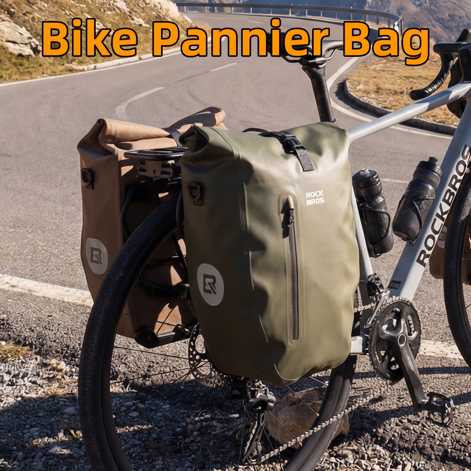 product-fancy-12eec1fd-00c3-4b90-99c5-9aa5234fedab Waterproof 20L Roll-Top Bicycle Pannier Bag - Image 1