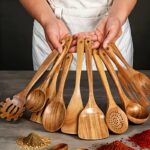 Premium 10-Piece Natural Wooden Cooking Utensil Set