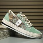 Men’s Woven Canvas Espadrille Sneakers - Image 3