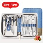 11-Piece Stainless-Steel Manicure Set with Ivory Travel Case - Image 7