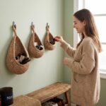 Handwoven Hanging Storage Baskets — Set of 3 - Image 5