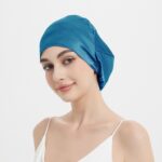 RACHELSILK Double-Layer Mulberry Silk Sleep Bonnet – Beige - Image 9