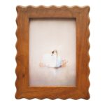 Wavy Edge Solid Wood 5x7 Photo Frame