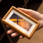 Solid Wood Photo Frame with Beige Mat Board - Image 2