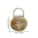 Orla Handwoven Solar Garden Lantern - Image 2