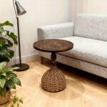 Natural Woven Accent Side Table