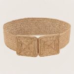 Natural Raffia Woven Summer Belt