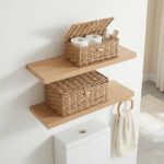Set of 2 Natural Woven Lidded Storage Baskets - Image 5