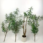 180cm Artificial Olive Tree in White Pot - Image 3
