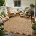 Natural Beige Outdoor Patio Rug - Image 7