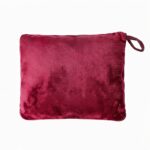 2-in-1 Packable Travel Blanket & Pillow with Luggage Sleeve – Charcoal Grey - Image 15