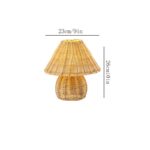 Natural Rattan Woven Table Lamp - Image 2