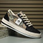 Men’s Woven Canvas Espadrille Sneakers - Image 4