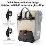 56L Waterproof Expandable Bicycle Pannier Set – 2 Pieces - Image 2