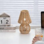 Natural Paper Rope Bedside Lamp - Image 3