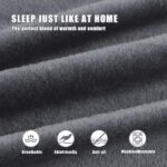 2-in-1 Packable Travel Blanket & Pillow with Luggage Sleeve – Charcoal Grey - Image 3