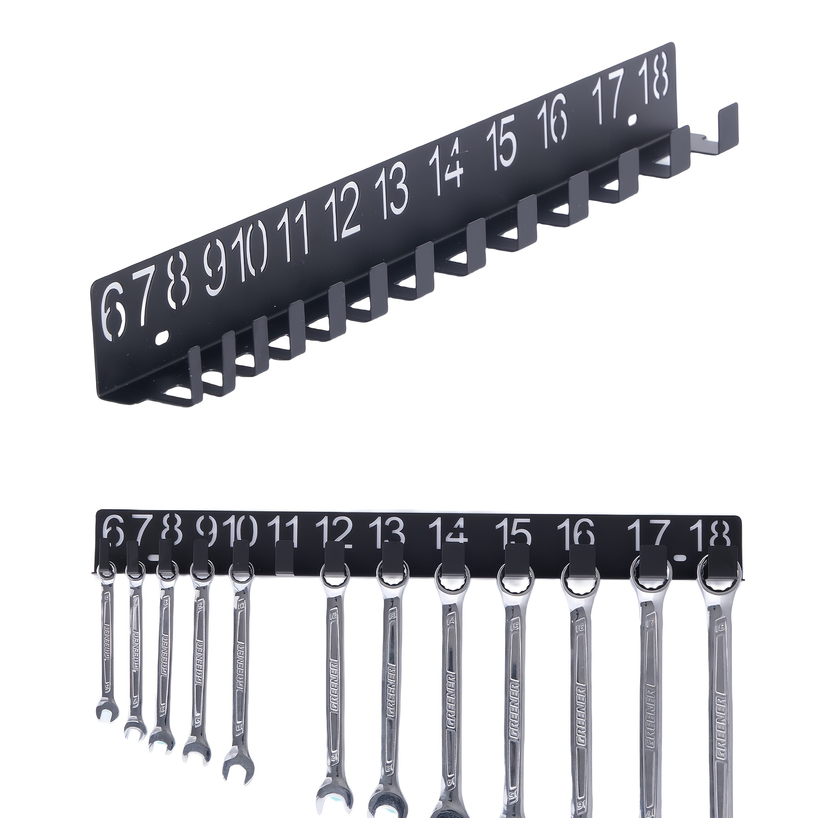 product-fancy-2fffd72c-ada0-4840-8877-5538eb370e04 Wall-Mounted Metric Wrench Organiser - Image 1
