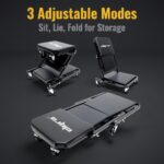 3-in-1 Rolling Mechanic’s Creeper & Workshop Stool - Image 4