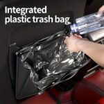 Premium Large-Capacity Car Rubbish Bin with Mounting Brackets & 20 Liners