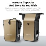 56L Waterproof Expandable Bicycle Pannier Set – 2 Pieces - Image 8
