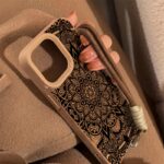 Mandala-Print Phone Case with Crossbody Lanyard - Image 2