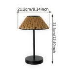 Solara Woven Solar Outdoor Table Lamp - Image 2