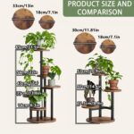 Vintage Wood & Metal Plant Stand - Image 4