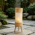 Tall Rattan Lantern Candle Holder - Image 9