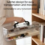 Set of 2 Clear Portable Art & Craft Storage Cases