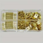 252-Piece Picture Frame Hanging Kit with Black & Brass Hardware Organiser - Image 9