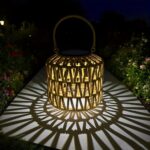 Lunara Set of 2 Woven Solar Garden Lanterns - Image 6