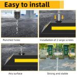 Heavy-Duty Rubber Parking Wheel Stops — Set of 2 - Image 4