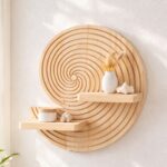 Circular Wooden Spiral Wall Shelf - Image 5