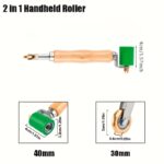 Dual-Ended Silicone Seam Roller with 30mm & 40mm Rollers - Image 4
