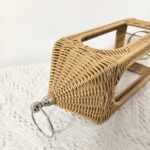 Natural Woven Rattan-Style Lantern - Image 3